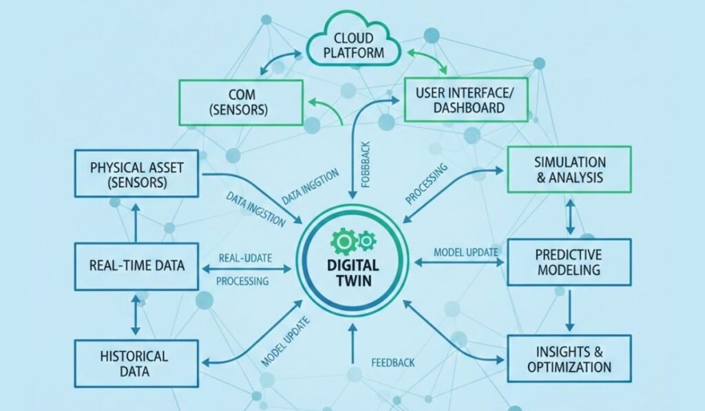 Digital twins in healthcare integrating data for personalized medicine.