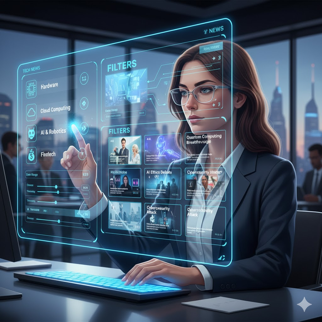 Voomixi.com curated tech insights dashboard for professionals