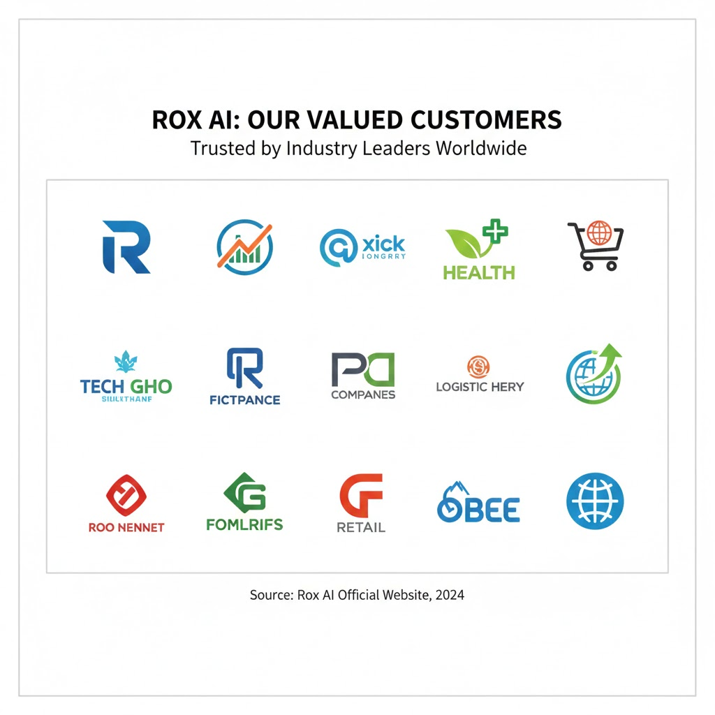 Rox AI customer stories featured companies.